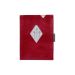 EXENTRI lommebok/kortholder i skinn med RFID-beskyttelse rød