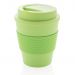 Gjenbrukbar kaffekopp med skrulokk 350ml lys grønn