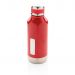 Lekkasjesikker vakuum flaske med logo plate rød