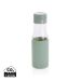 Ukiyo glass hydration tracking vannflase med cover lys grønn