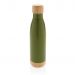 Vakuumflaske i rustfritt stål med bambuslokk og bunn