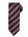 Waffle Stripe Tie Sort/Rød