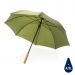23" Impact AWARE™ rPET 190T bambus-paraply, autom. åpning lys grønn