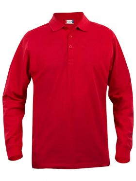 Basic Polo L/S Junior Red