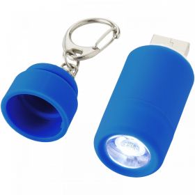 Avior nøkkelring med USB og oppladbar lykt Lys blå