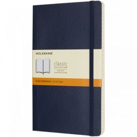 Moleskine Classic L notatbok med mykt omslag – linjert Safirblå