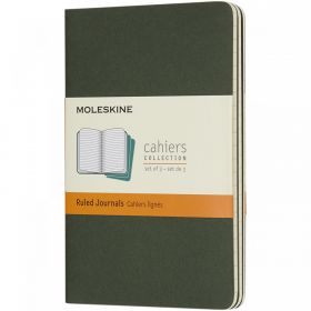Moleskine Cahier Journal PK – linjert Myrtgrønn