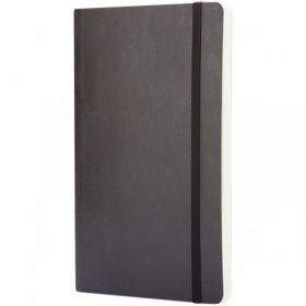 Classic L notatbok med mykt omslag – ruter Solid svart
