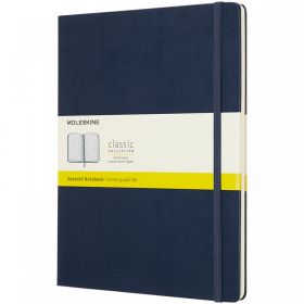 Classic XL notatbok med stivt omslag – rutet Safirblå
