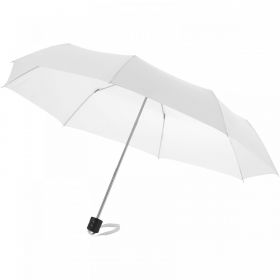 Ida 21.5" sammenleggbar paraply Hvit