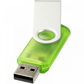 Rotate-transparent 4GB USB-minne Grønn