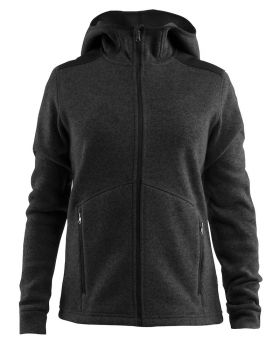 Noble hood jacket W Black Melange/Black/Platinum