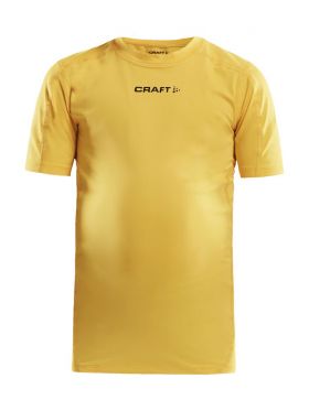 Pro Control Compression Tee Jr Sweden Yellow