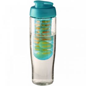 H2O Active® Tempo 700 ml sportsflaske og infuser med flipp lokk Transparent