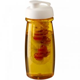 H2O Active® Pulse 600 ml sportsflaske og infuser med flipp lokk Gul