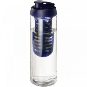 H2O Active® Vibe 850 ml flaske med flipp lokk og infuser Transparent