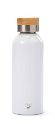 Termosflaske med bambuslokk, 50 cl White