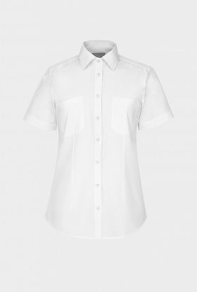Sofia short sleeve skjorte - hvit