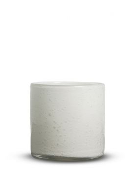Vase/Lyslykt Calore Medium, hvit.