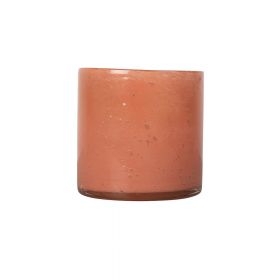 Vase/Lyslykt Calore Medium, korall.
