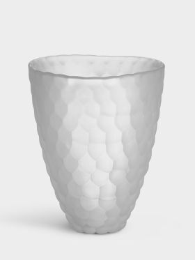 Raspberry Frost Vase H 200Mm
