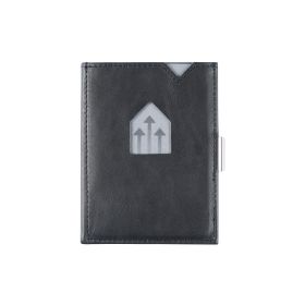 EXENTRI lommebok/kortholder i skinn med RFID-beskyttelse blå