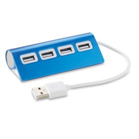 Aluhub USB Blå