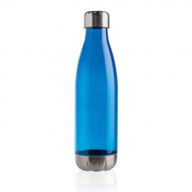 Lekkasjesikker vannflaske med lokk i rustfritt stål blå