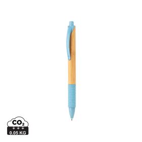 Bambus og hvetestrå penn Blå