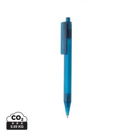 GRS RPET X8 transparant penn Blå