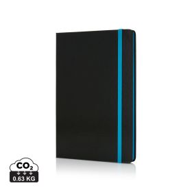 Deluxe A5 notatbok med fargede sider Blå