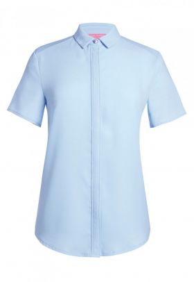 Venezia K/E Crepe Skjorte (D) Himmelblå