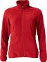 Basic Micro Fleece Jacket Ladies Rød