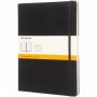 Moleskine Classic XL notatbok med stivt omslag – linjert Solid svart