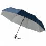 Alex 21.5" sammenleggbar automatisk åpne/lukke paraply Marineblå
