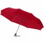 Alex 21.5" sammenleggbar automatisk åpne/lukke paraply Rød