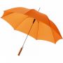 Lisa 23" automatisk paraply med trehåndtak Oransje