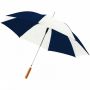 Lisa 23" automatisk paraply med trehåndtak Blå