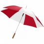 Lisa 23" automatisk paraply med trehåndtak Rød