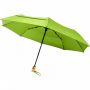 Bo 21" fold. resirkulert PET-paraply med automatisk åpning/lukking Lime