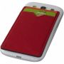 Eye RFID kortholder med to lommer for mobiltelefon Rød