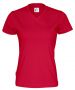 T-Shirt V-Neck Lady Red