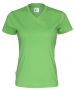 T-Shirt V-Neck Lady Green