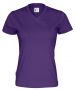 T-Shirt V-Neck Lady Purple