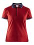 Noble Polo Pique Shirt W Bright Red/Black/Grey Melange