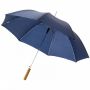 Lisa 23" automatisk paraply med trehåndtak Marineblå
