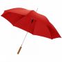 Lisa 23" automatisk paraply med trehåndtak Rød