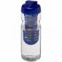 H2O Active® Base 650 ml sportsflaske og infuser med flipp lokk Transparent