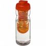 H2O Active® Base 650 ml sportsflaske og infuser med flipp lokk Hvit