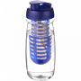 H2O Active® Pulse 600 ml sportsflaske og infuser med flipp lokk Transparent
